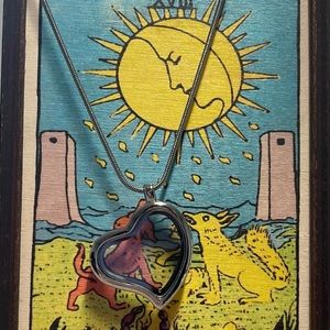 Heart Shaped Glass Charm Locket